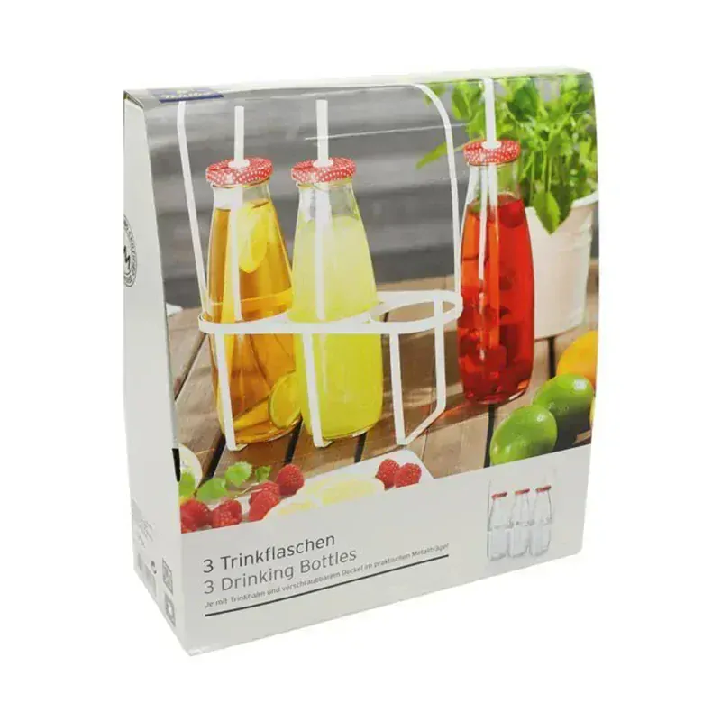 Fľaše so slamkou Smoothie 3 x 0,5l 