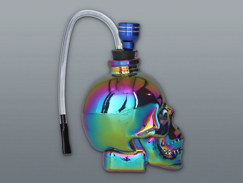 Inhalačná vodná váza Rainbow Skull