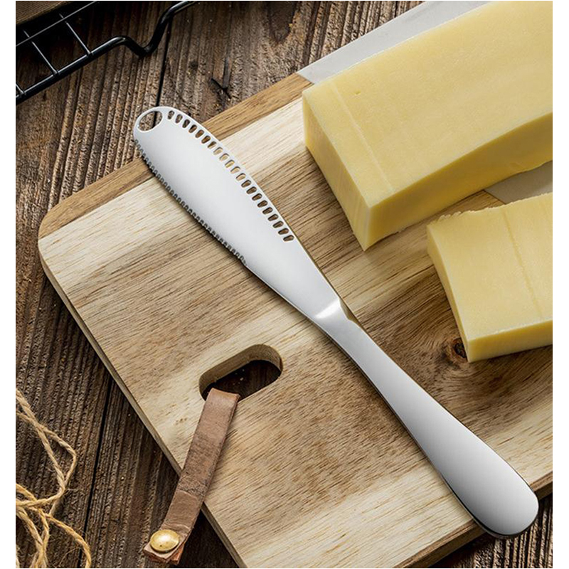 Kuchynský nôž na maslo s otvormi - nerez