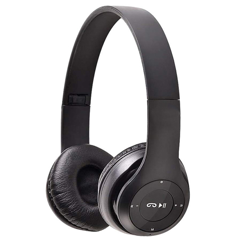 Bluetooth slúchadlá čierne P47
