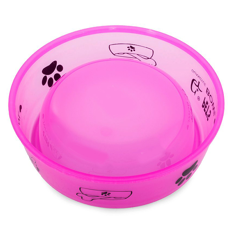 Miska na krmivo ružová 0,6 litra 