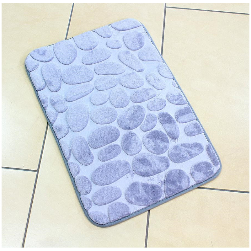 Koberček do kúpelne 3D sivý