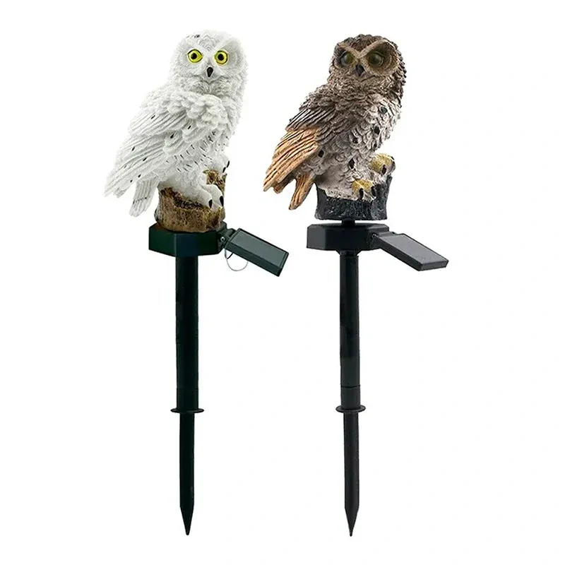 Solárna záhradná lampa Sova