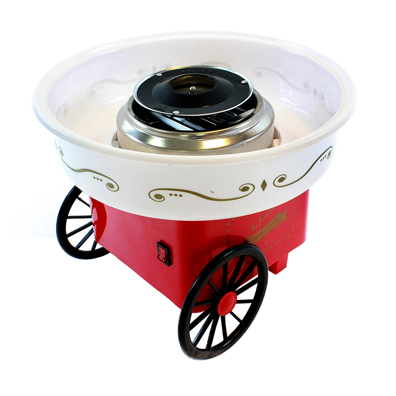 Stroj na výrobu cukrovej vaty červený