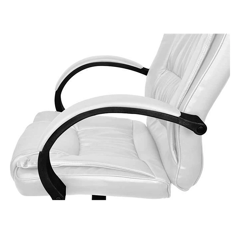 MALATEC - Kancelárske kreslo z ekokože biele