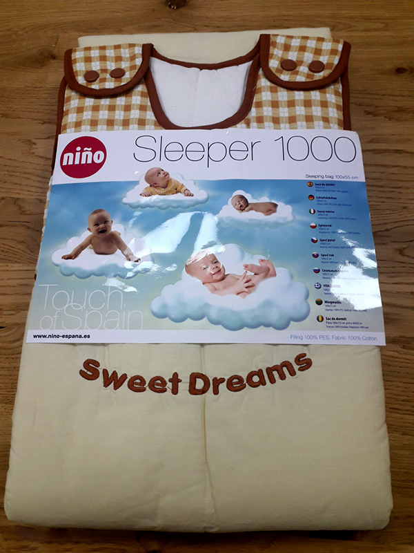 Nińo-Espana Detský spací vak Sleeper 1000 krémový 