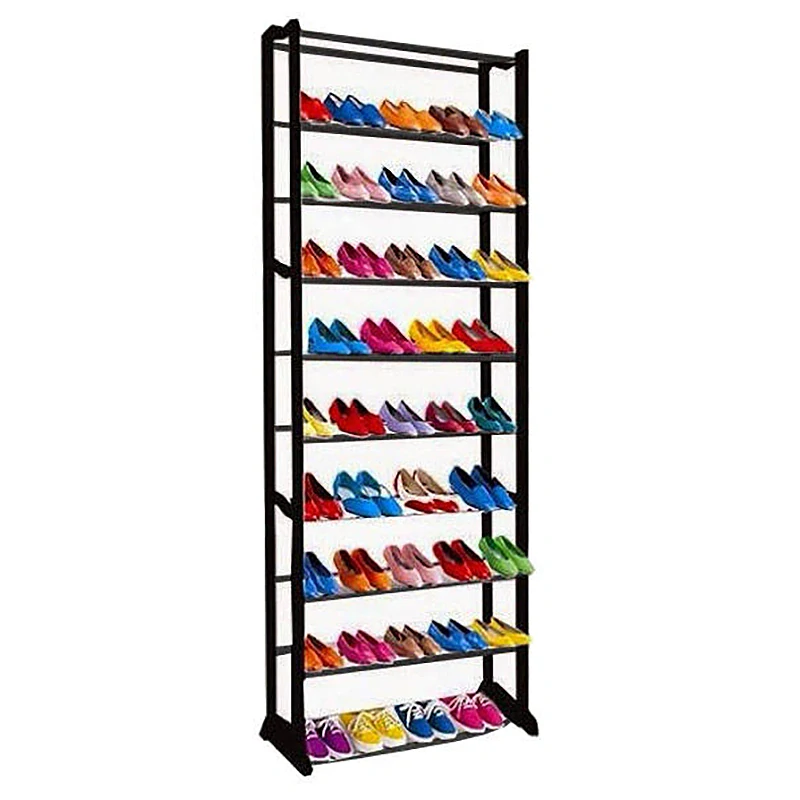 Polička na topánky 30 párov čierna