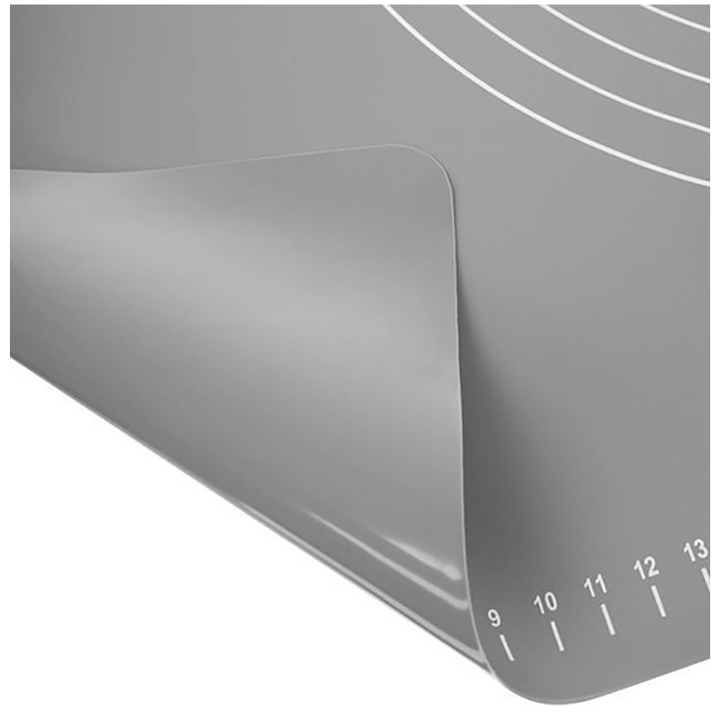 Silikónová podložka do kuchyne s mierkou 