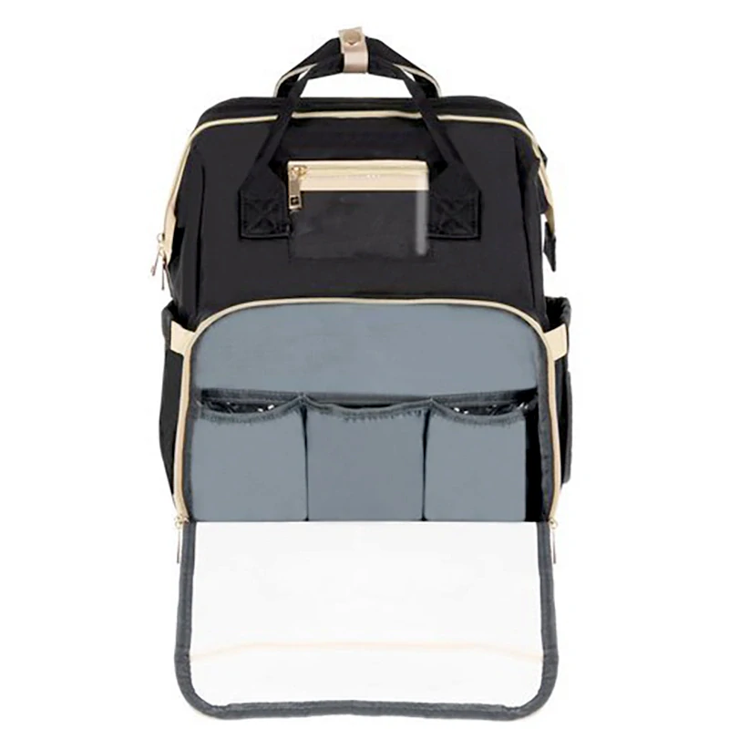 Kabelka pre mamičky s prebaľovacím pultom čierna