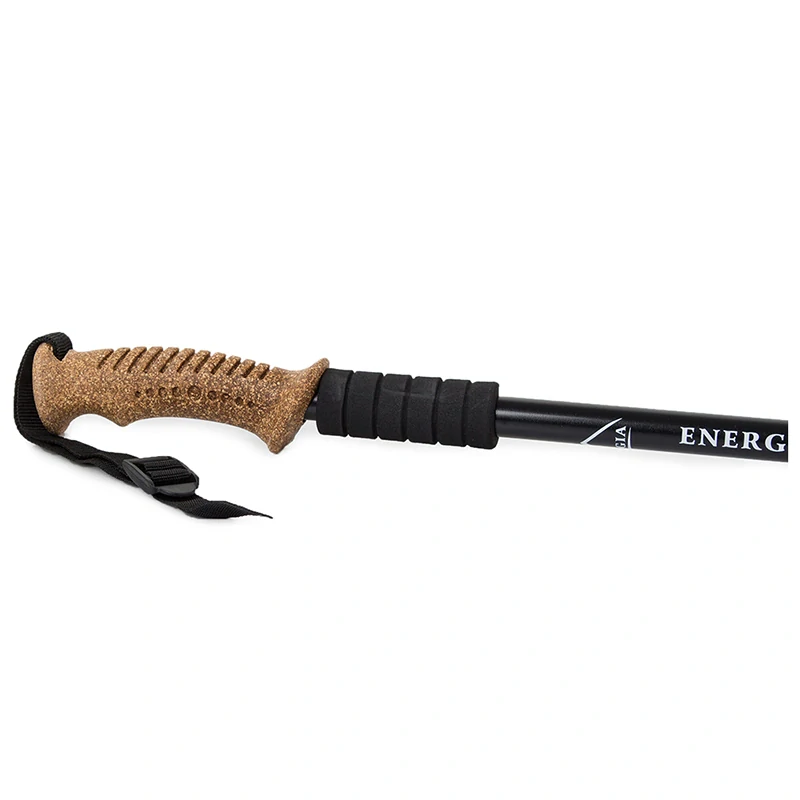 ENERGIA - Teleskopická turistická palica Nordic čierna 1ks