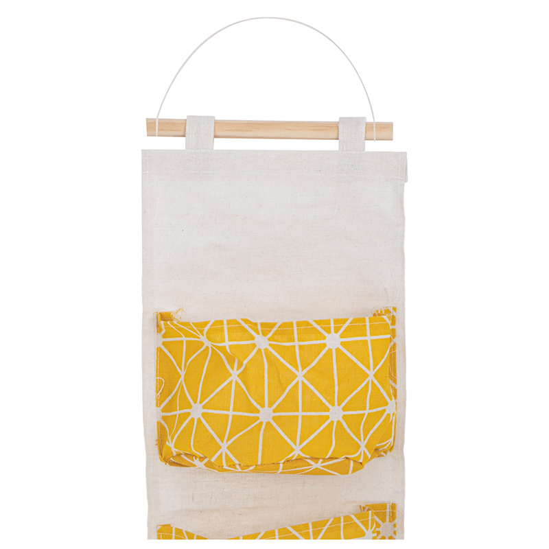 Závesný organizér žltý