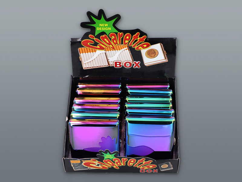 Puzdro Rainbow kovové lesklé