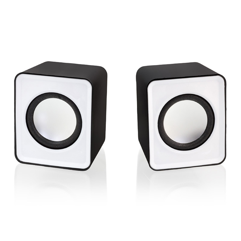 Reproduktory stereo mini 2 x 3 W biele 