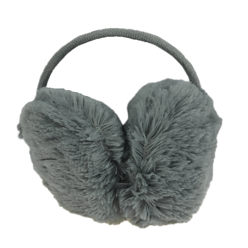 Kožušinové chrániče na uši sivé