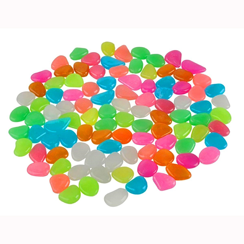 Fluorescenčné kamienky 100ks multicolor