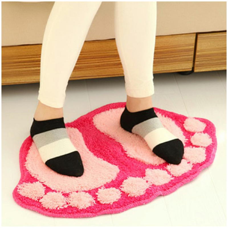 Koberček do kúpelne ružový