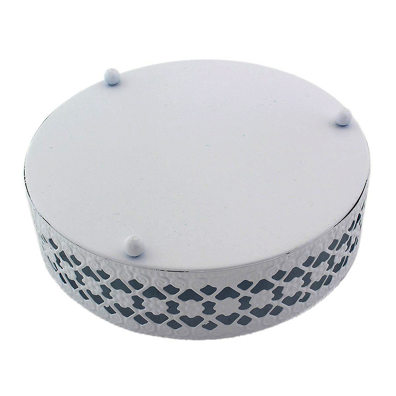 Kovová ozdobná nádoba s dreveným vrchnákom