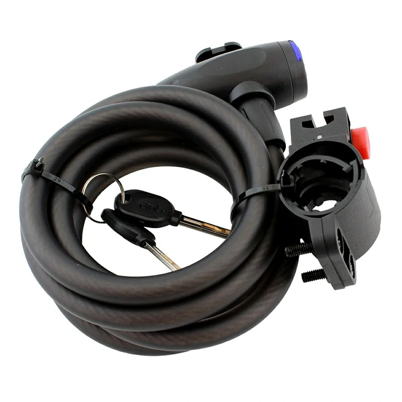 Zámok na bicykel s oceľovým lankom 150cm