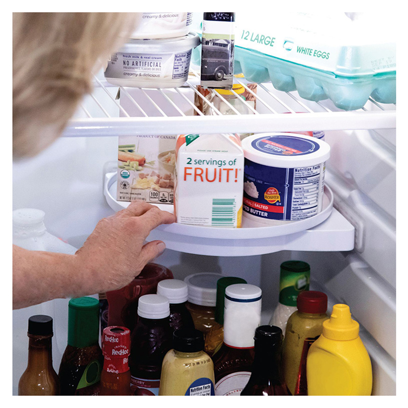 Otočná polica 360° biela