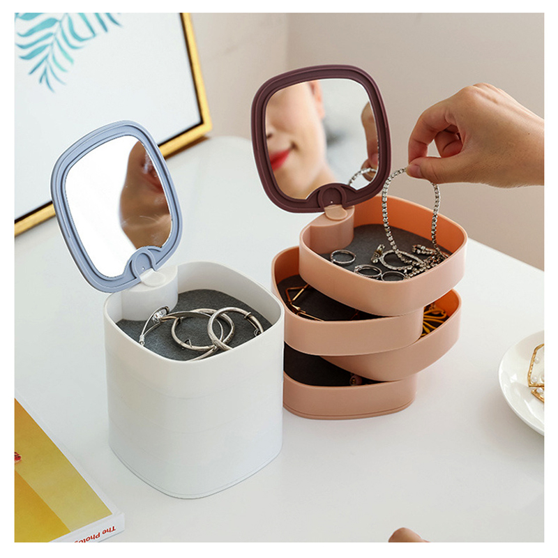 Organizér so zrkadlom na kozmetiku, bižutériu a drobnosti