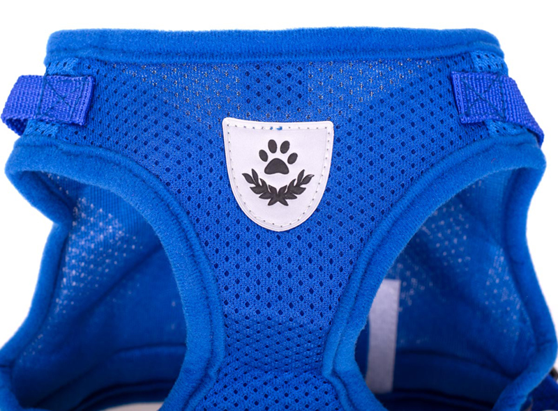 Reflexný postroj pre malých psov a mačky s vodítkom XL