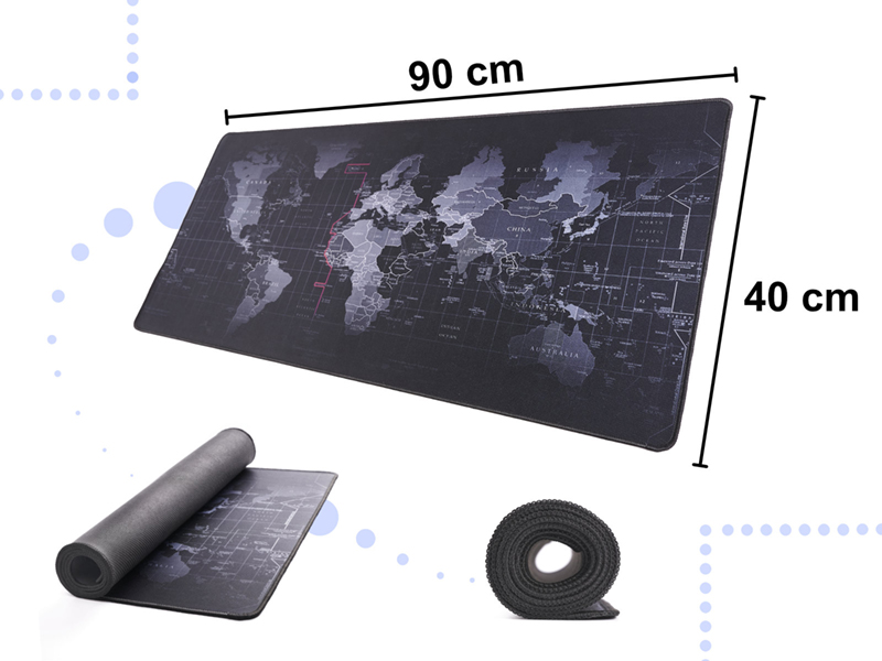 Podložka pod myš Mapa sveta 40x90cm