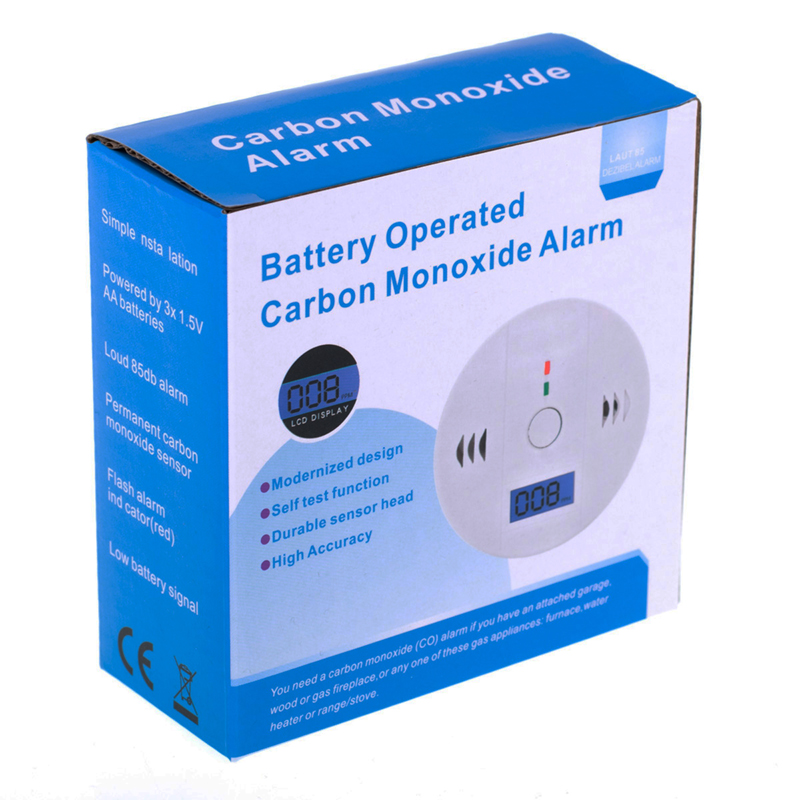 Detektor oxidu uhoľnatého a dymu s LCD displejom