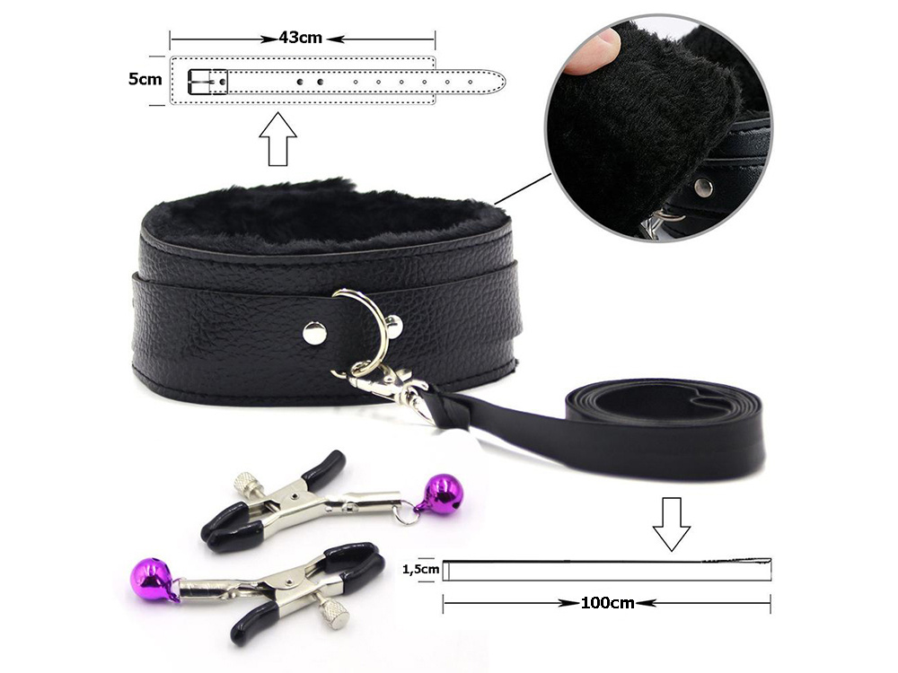 Erotická sada Black 10 dielna