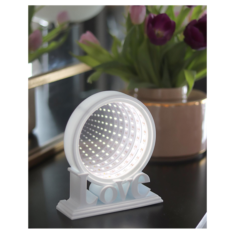 3D Love - Dekoračná lampa 26 LED biele 