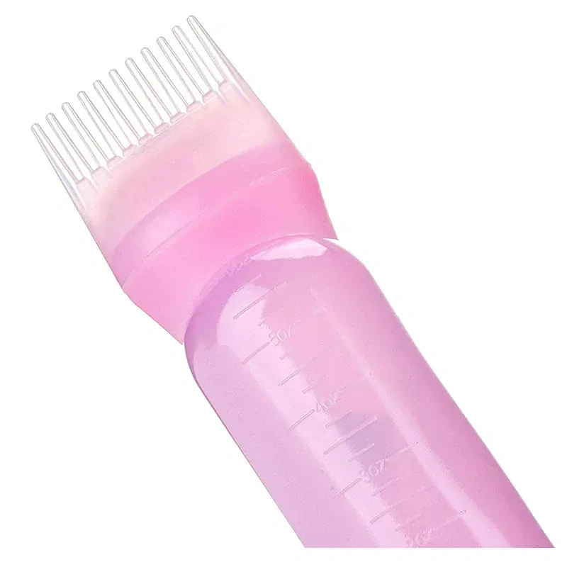 Fľaša na nanášanie farieb na vlasy s hrebeňom 150 ml