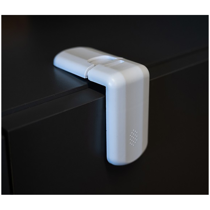 Rohové poistky na dvere a zásuvku biele 4 ks