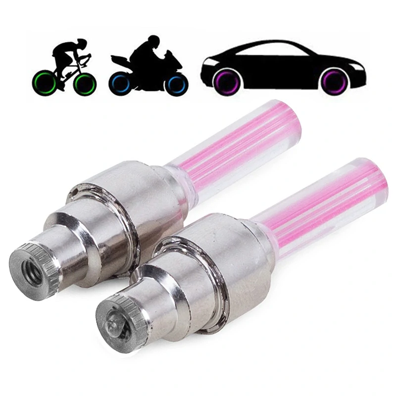 Ventily svietiace ružové 2ks