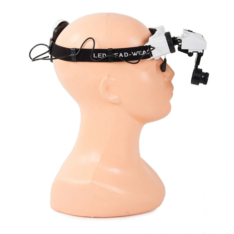 Profesionálna lupa na hlavu LED s vymeniteľnými šošovkami