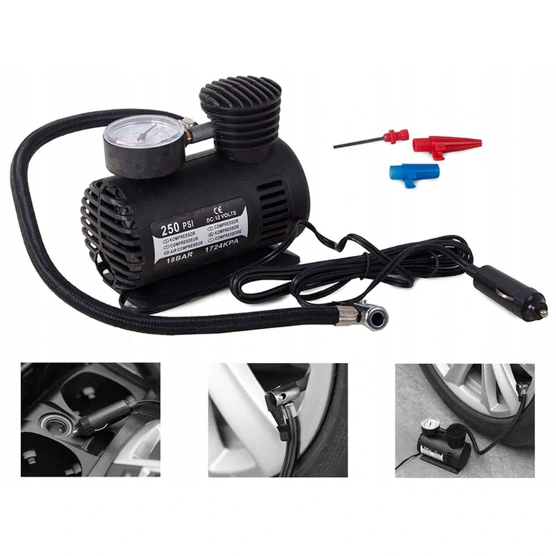 Mini kompresor do auta 12V 250 PSI