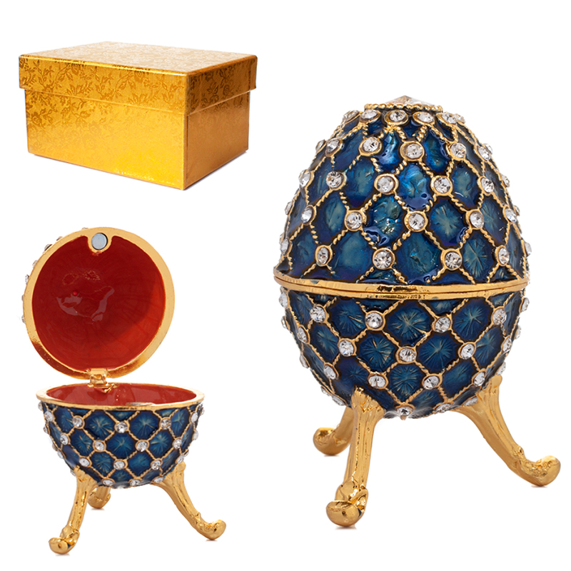 Vajíčko so zirkónmmi - Dekoračné púzdro 