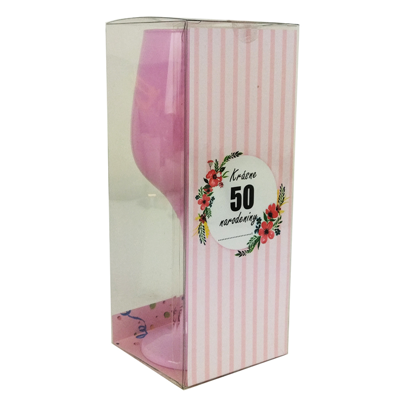 Čaša ružová "50"
