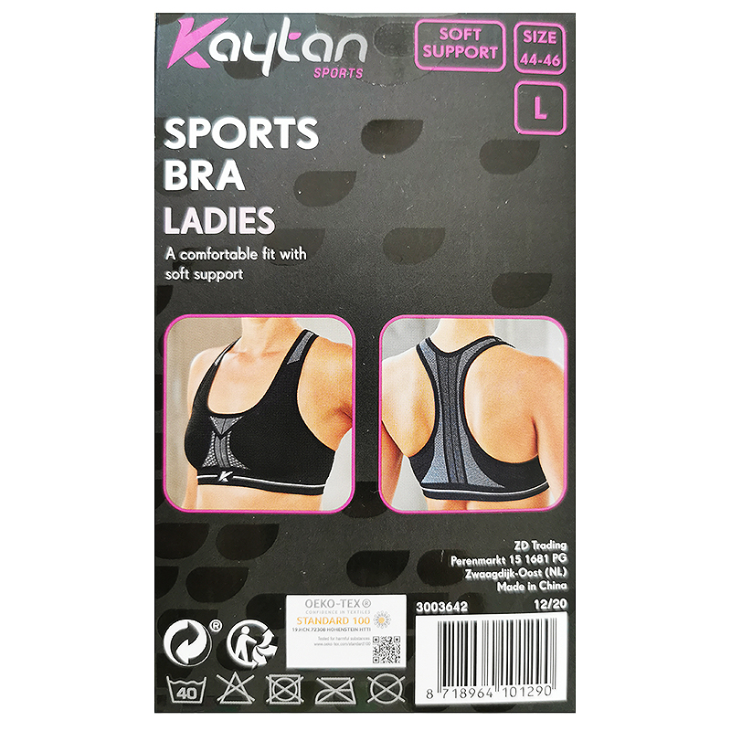 Športová podprsenka OEKO-TEX®