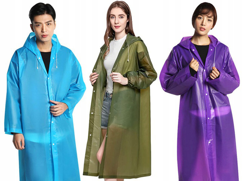 Vreckový pršiplášť na zapínanie 130x125cm