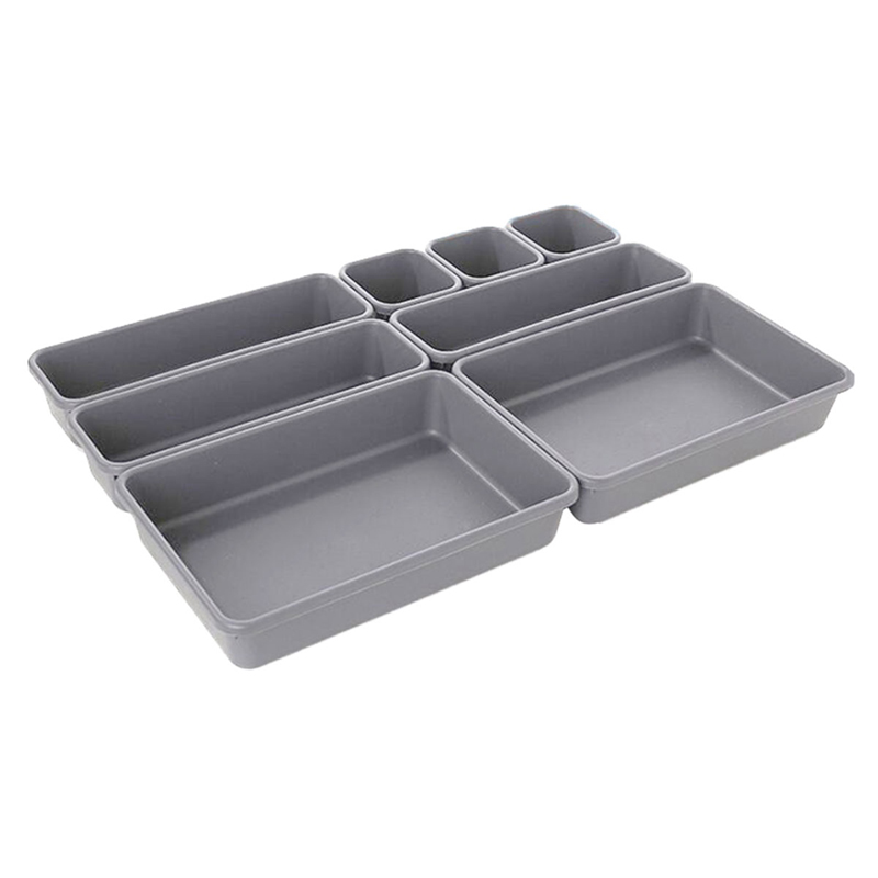 Modulárny organizér do zásuvky 8-dielny sivý