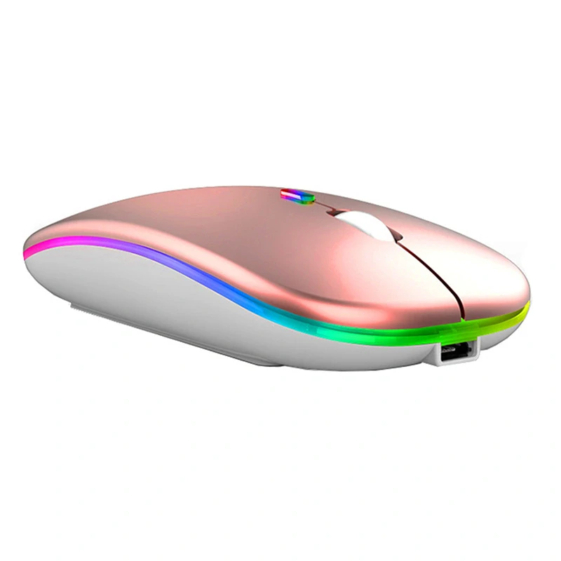 Bezdrôtová optická myš RGB Rose Gold