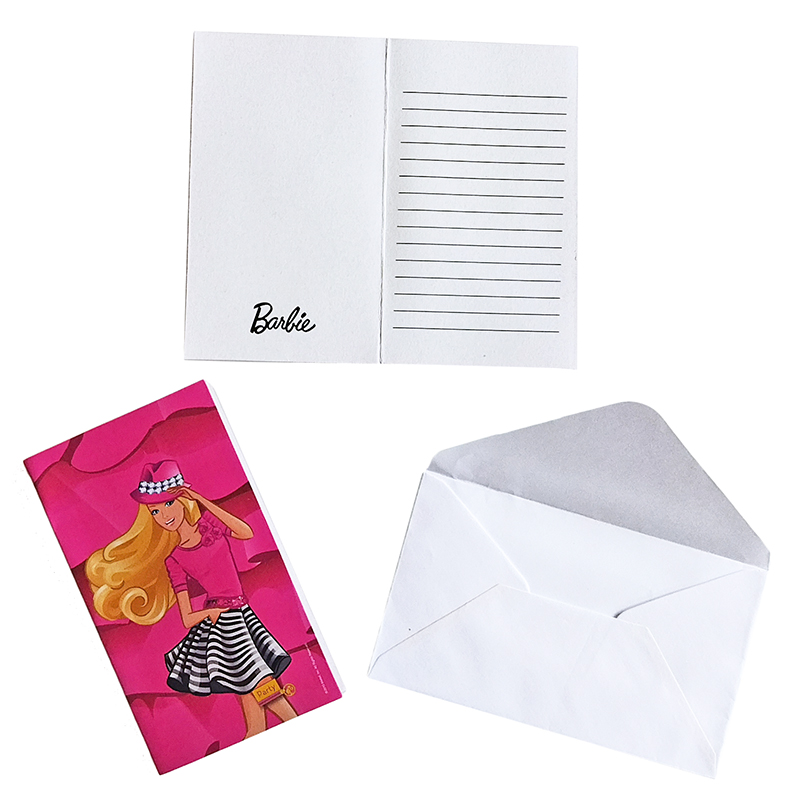 Barbie Pozvánky na oslavu s obálkami 6ks