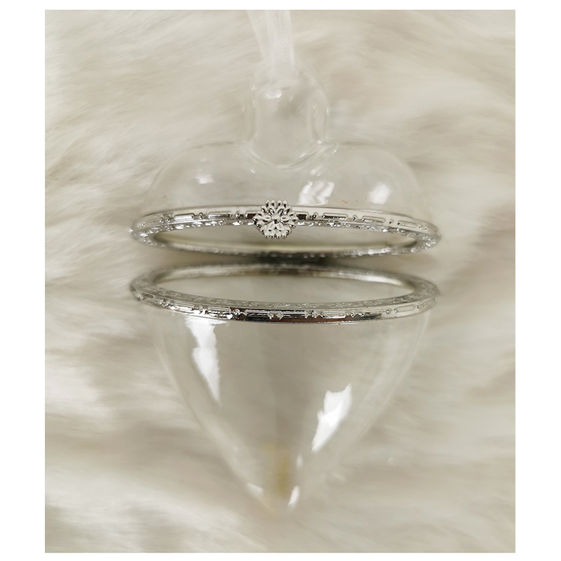 Sklenené srdičeko s otváraním