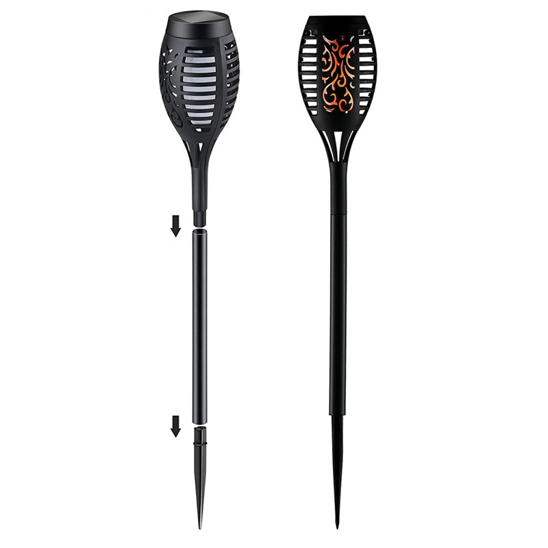 Solárna LED lampa - pochodeň