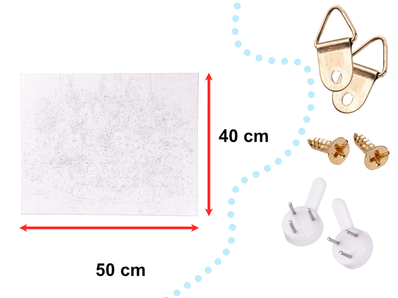 Maľovanie podľa čísel 40x50cm Kvety