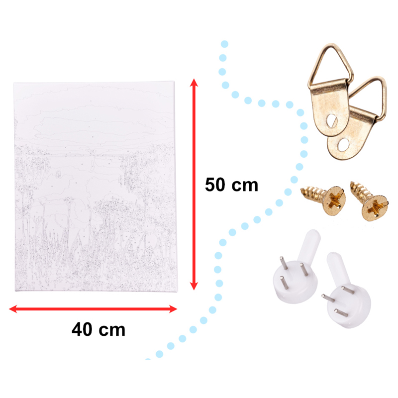 Maľovanie podľa čísel 40x50cm Jazero