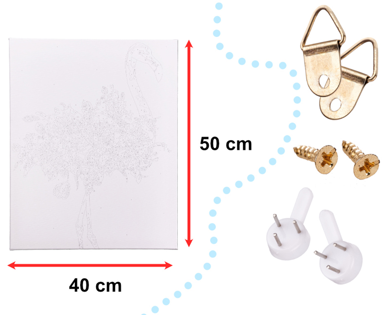 Maľovanie podľa čísel 40x50cm Plameniak