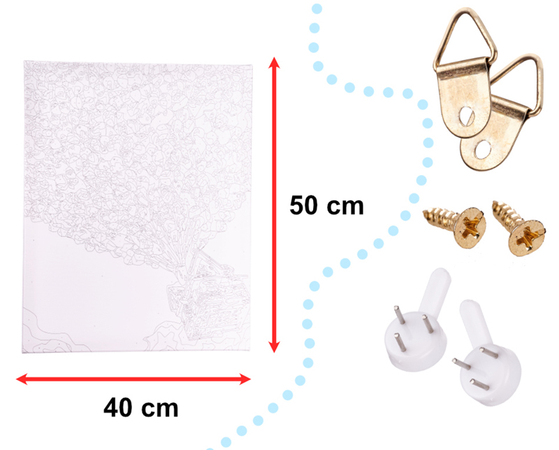 Maľovanie podľa čísel 40x50cm Balón