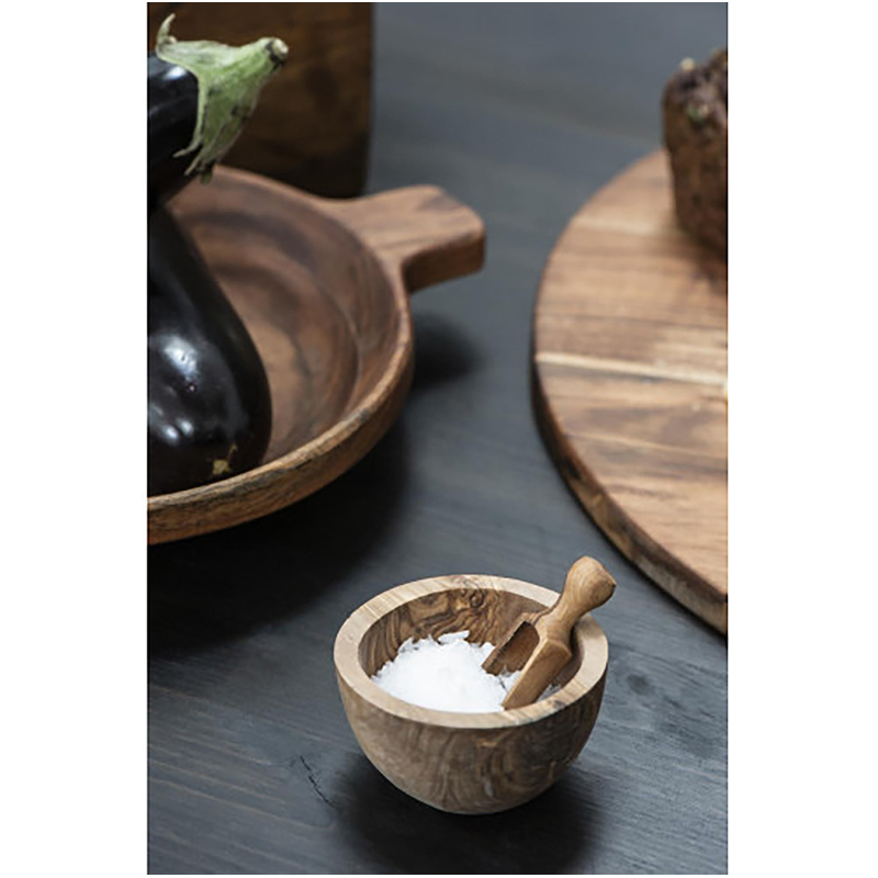 Kuchynská drevená naberačka na sypké potraviny