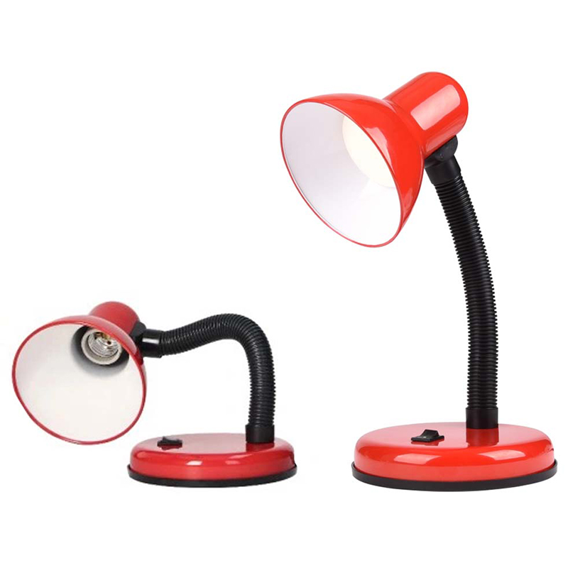 Lampa stolová červená