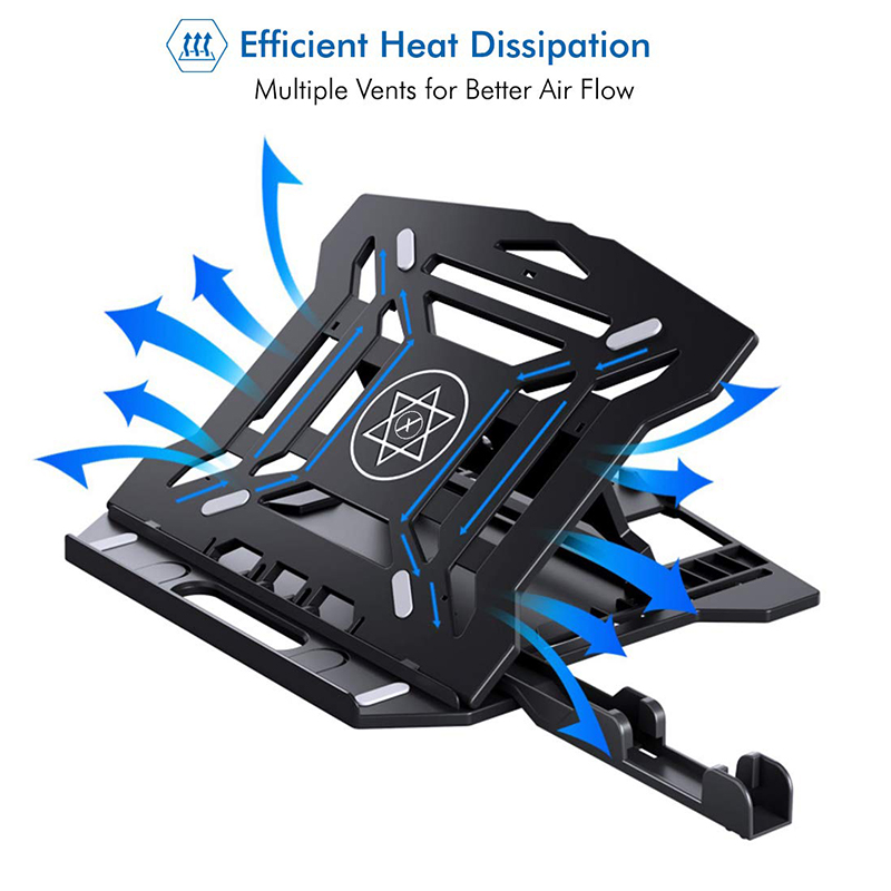 Stojan na notebook nastaviteľný čierny